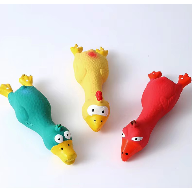 Pet Supplies Hours - Cute Dog Squeak Toy Latex Chicken