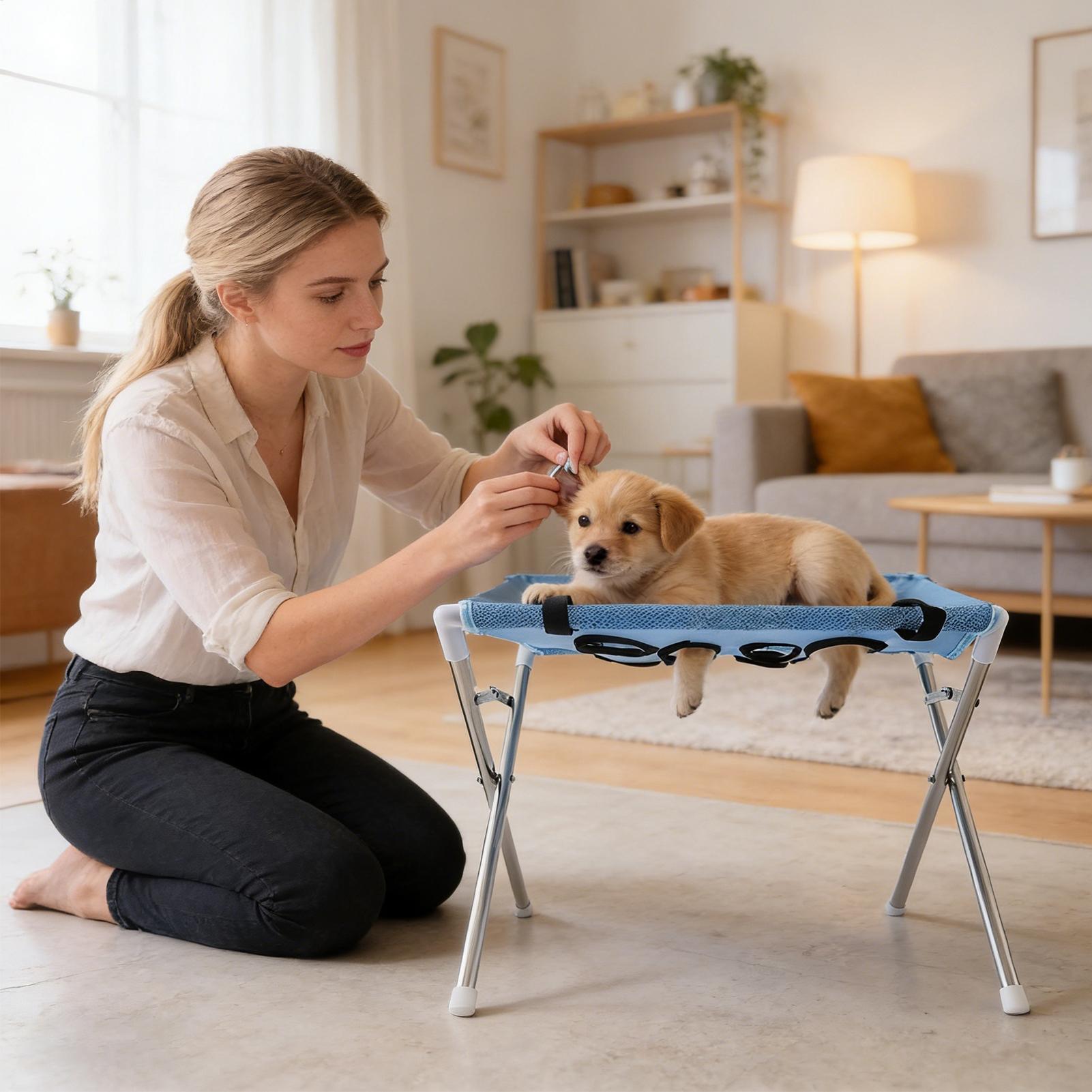 Pet Grooming Hammock Stand Fol - Pet Supplies Hours ulasan dan harga