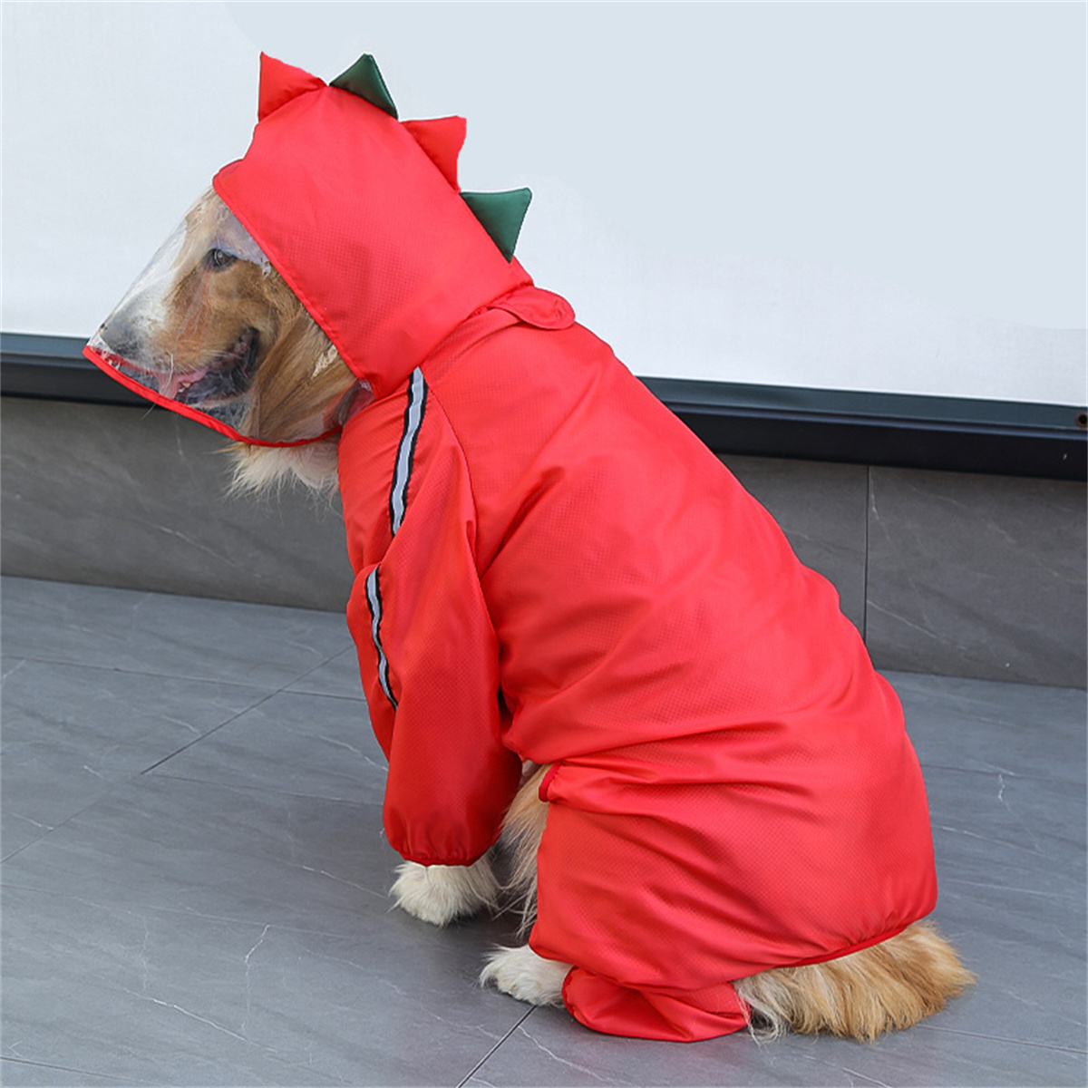 Dog Raincoat Waterproof Dogfac - Pet Supplies Hours ulasan dan harga